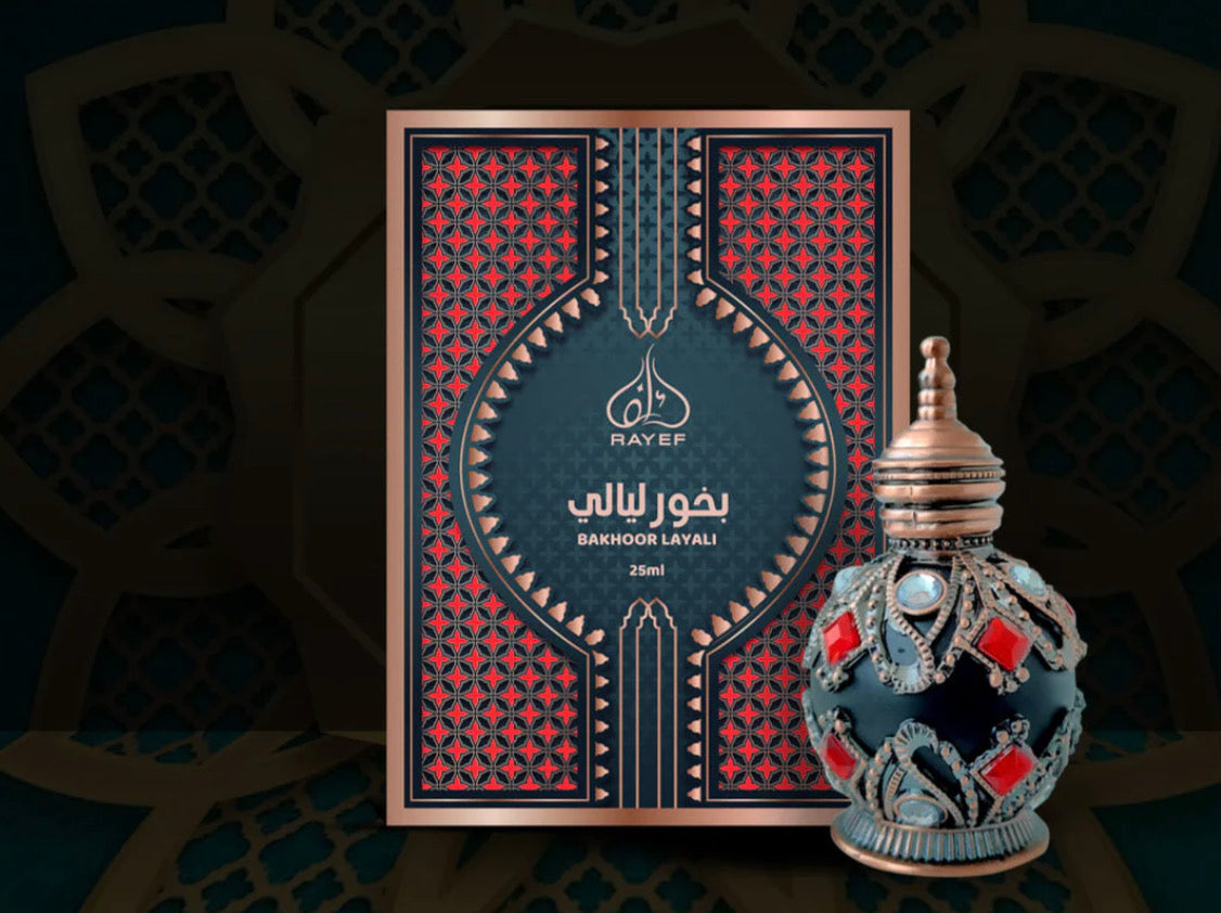 BAKHOOR LAYALI CONCENTRATE PERFUME ACEITE 25ml RAYEF